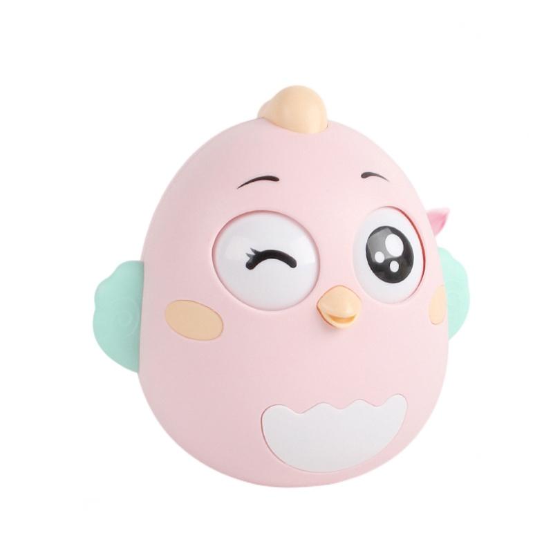 Cute Chick Baby Toddler Plastic Wobbler Toy With Built-in Bell Perfect For Sensorial Development Brand Ruicheng