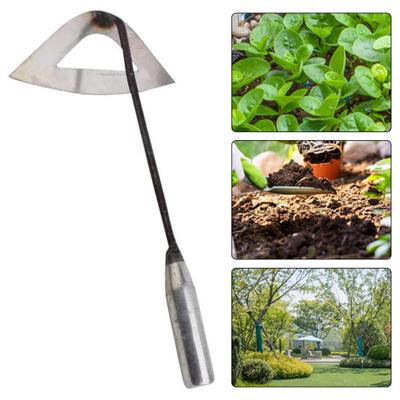 Garten-Hohlhacke, Unkrautstecher mit Griff, hohe Haltbarkeit, rostfrei, nicht leicht verformbar, weit verbreitetes Unkrautstecher-Werkzeug für den Außenbereich