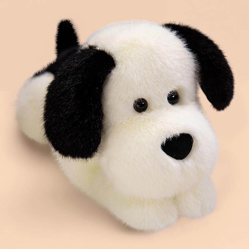 

Cartoon Soft Dog Stuffed Animal Pillow Cute Yellow Puppy Plush Toy Home Decor Gift for Kids and Adults 40cm белый