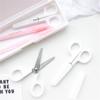 Student Mini for Paper Stainless Steel White Tiny Scissors Office Scissor White Color Scissor