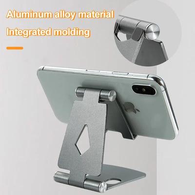Support de téléphone portable en métal, support de bureau en alliage d'aluminium, support de tablette pour iPhone/iPad/Xiaomi, support de table universel pour téléphone portable