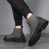 Fashion Men's Casual Autumn Winter Boots Lace-up Original Leather Shoes Tooling Work Boot Outdoors Cowboy Platform Ankle Botas Masculina