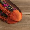 5Pairs Vintage Floral Embroidery Socks Sweat-absorbing Medium Tube Socks Women's Socks  Four Seasons