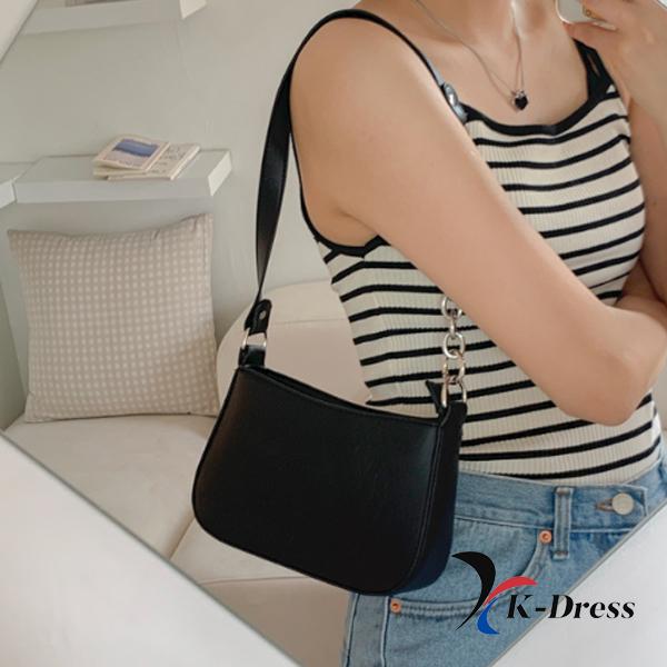 Log Half Two-Way Chain Shoulder Crossbag (2 Colors)