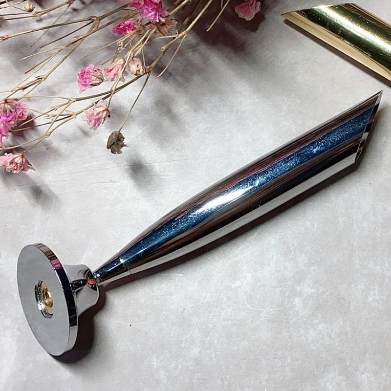 Desktop-Stift, Bleistift, Kugelschreiber, drehbarer Ständer, Hotel-Rezeption, Unterschriften-Stiftsockel, Gold/Silber, fester Sockel, Studenten-Schreibwaren