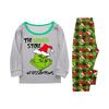 Cartoon Letters Print Family Matching Long Sleeved Parent-child Suit Home Clothes Suit Fall