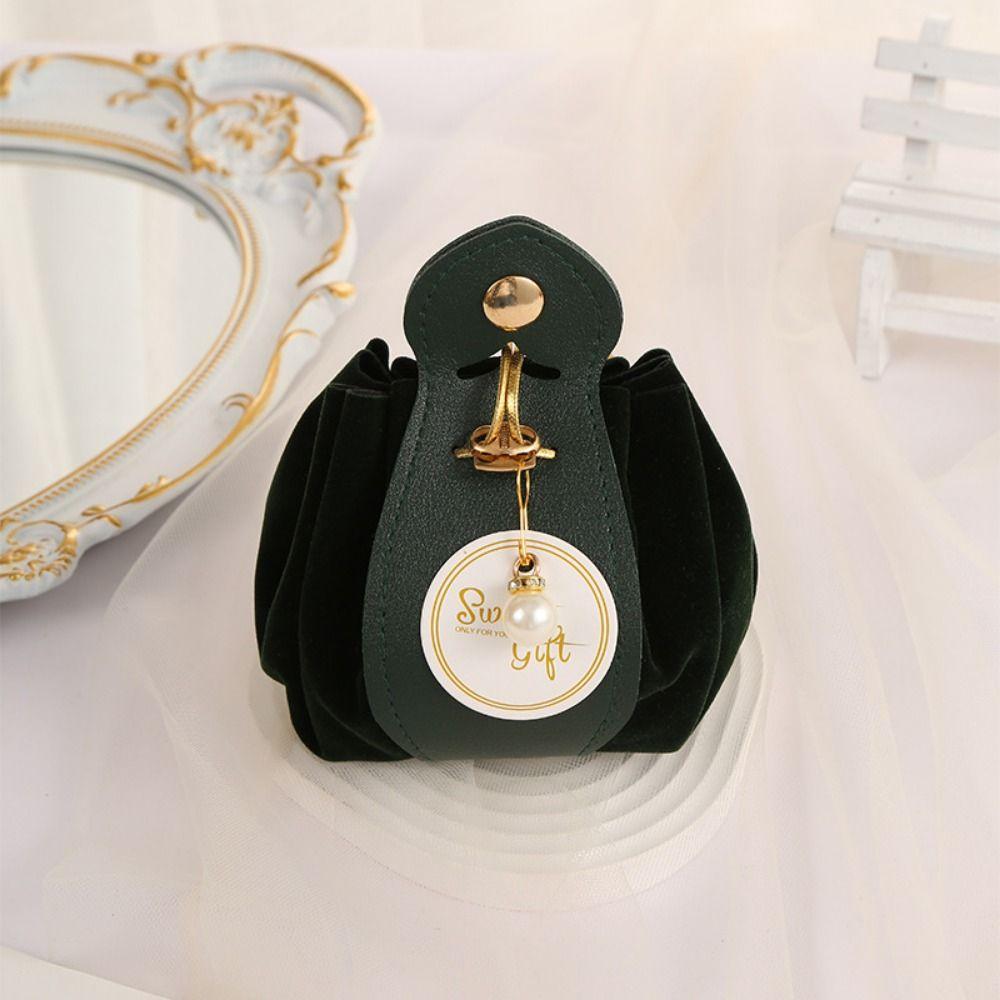 

1 шт. Подарочный пакет-саше, фланелевый мешочек на шнурке, сувенирные сумки, прочные свадебные коробки для конфет green