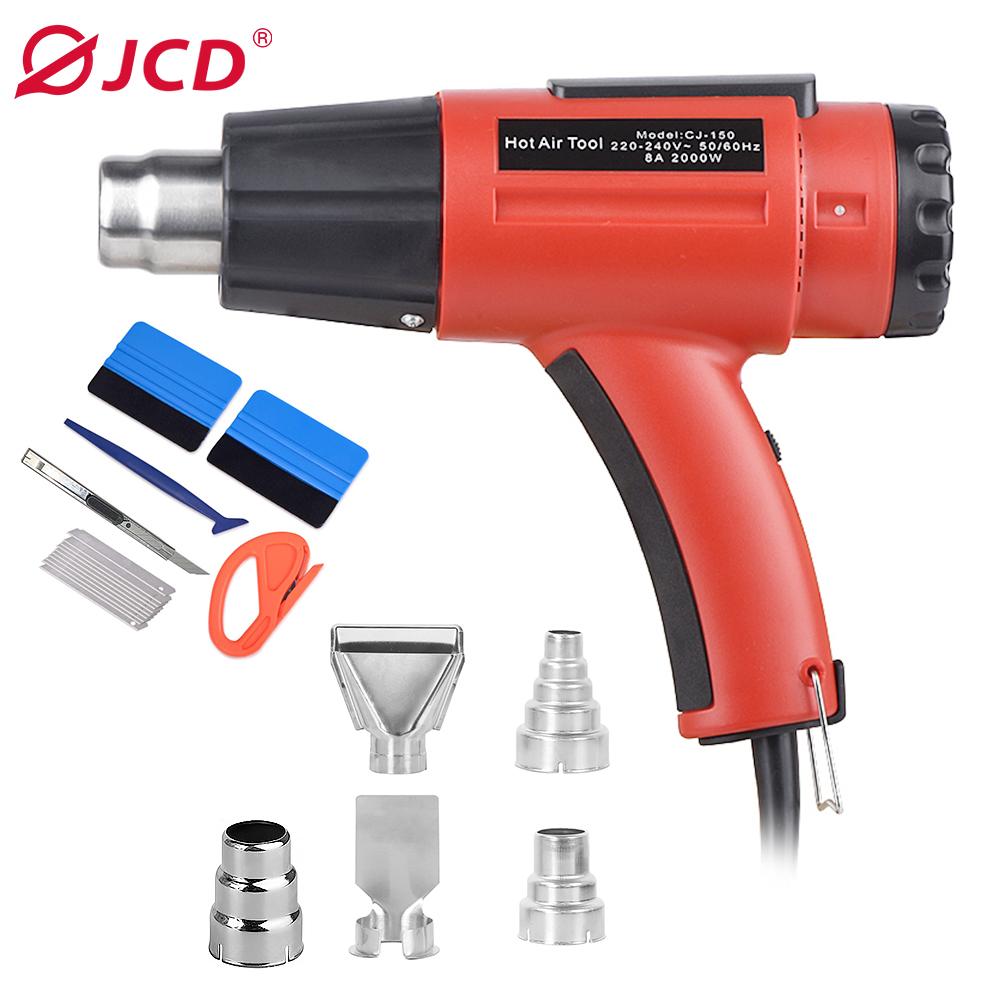 JCD High Power 2000W Variable Advanced Hot Air Temperatures Adjustable Electric Heat Gun Tools