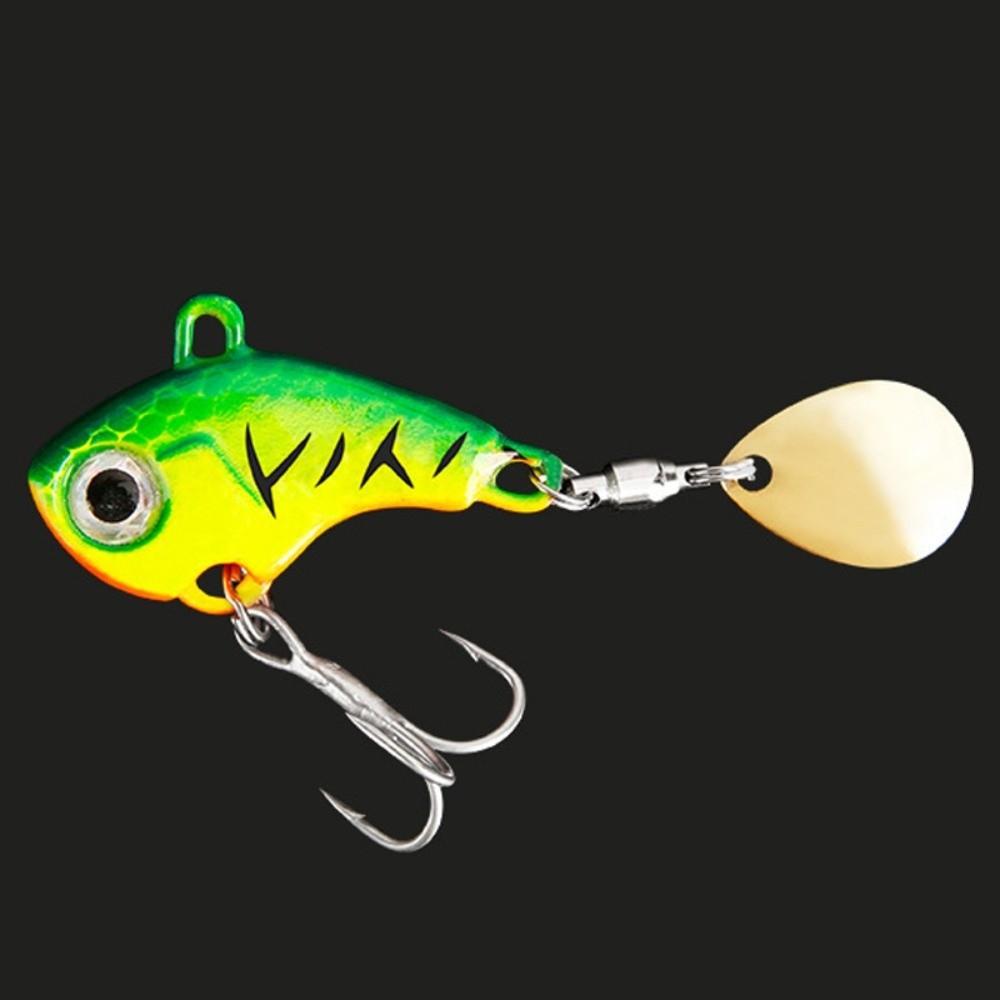 5pcs Spinners Artificial Fishing Bait Rotating Glitter Fishing Lures Hooks  Sea Equipment