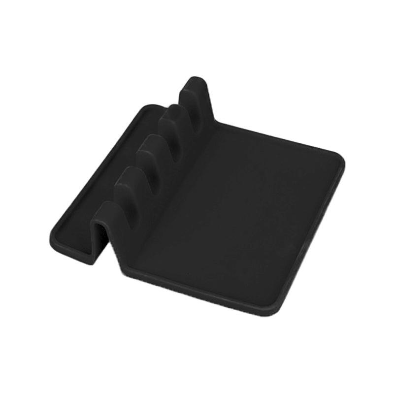 1pc Heat-Resistant Silicone Utensil Holder with Drip Pad - Perfect for Stove Spoons, Spoons, and Tongs - Kitchen Essential