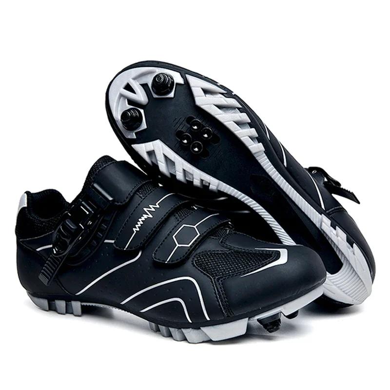 Men's MTB Bicycle Boots Breathable Pro Cycling Sneakers Non-Slip Spikes Cycling Shoes Pedal Bike Shoes MTB Pedal Shoes