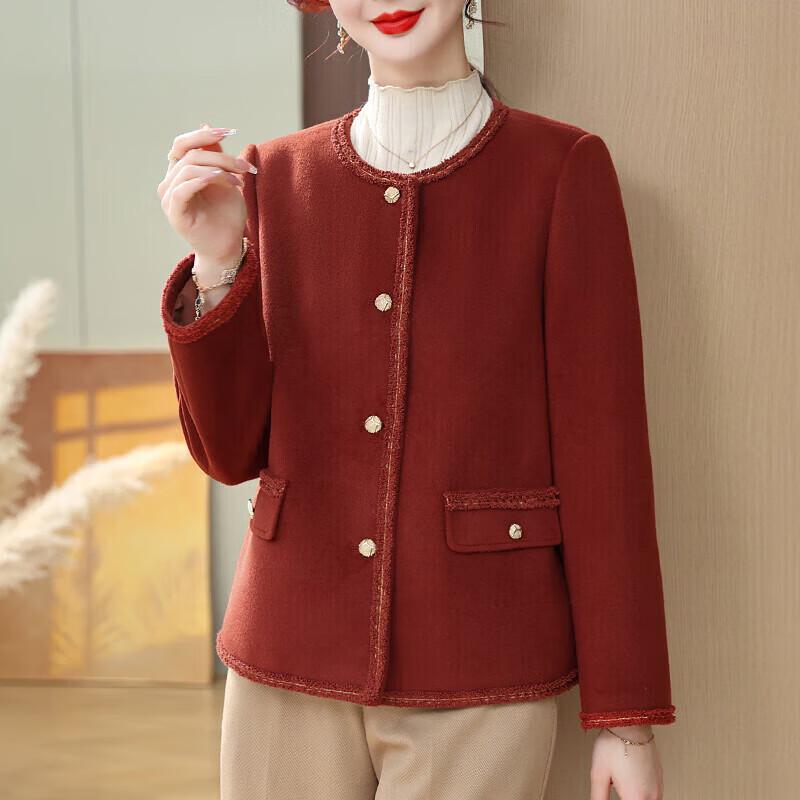 

Xuexi Women s Elegant Autumn Little Fragrant Style Jacket L