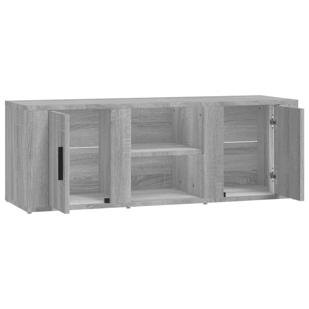TV Stand Grey Sonoma 100x31.5x35 Cm Engineered Wood