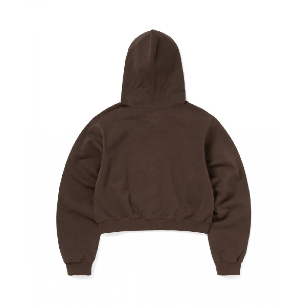 Thisisneverthat Ol Logo W Zip Up Hoodie Dark chocOlate