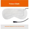 Seiden-Schlafmaske mit einstellbarer Wärme- und Dampffunktion, USB-betriebene Komfort-Augenmaske zur Entspannung und feuchtigkeitsspendenden Wärme