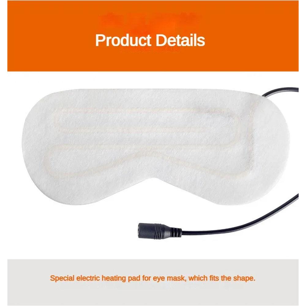 Seiden-Schlafmaske mit einstellbarer Wärme- und Dampffunktion, USB-betriebene Komfort-Augenmaske zur Entspannung und feuchtigkeitsspendenden Wärme