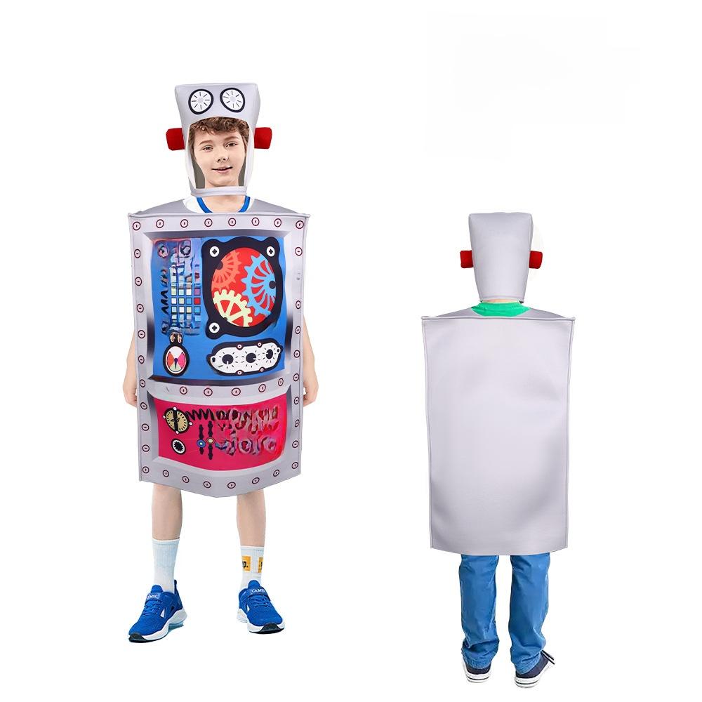 

Halloween Costume Robot Creative Polyester Cosplay Wear Adults Kid Parties Theme Kids