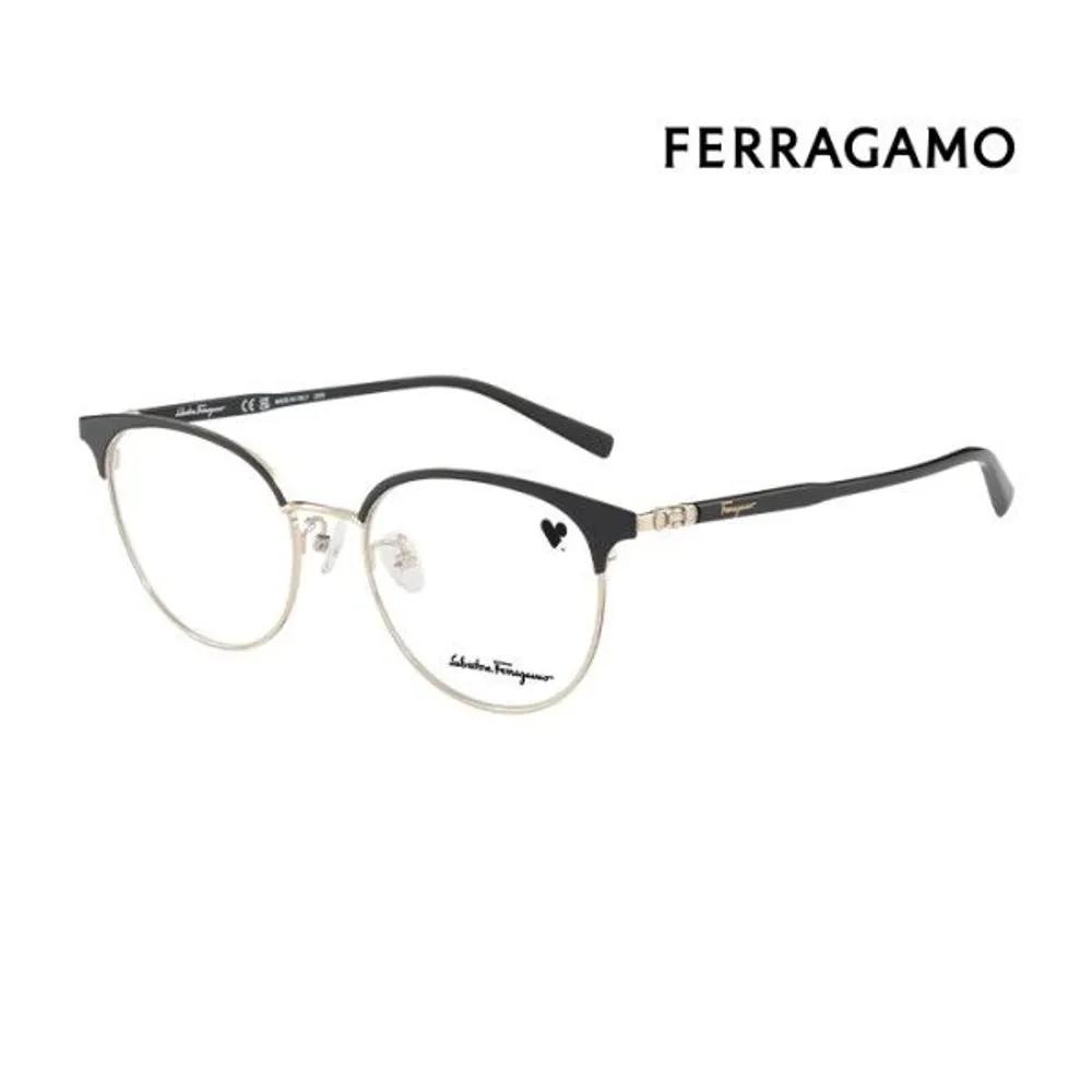 [Salvatore Ferragamo] Eyeglass Frames SF2201 703 Round Metal Women s Glasses SF2201 703_I [51]