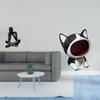 Abstract Cat Figure Sculpture Decorative Art Craft Ornament Collectible Modern Statue for Living
