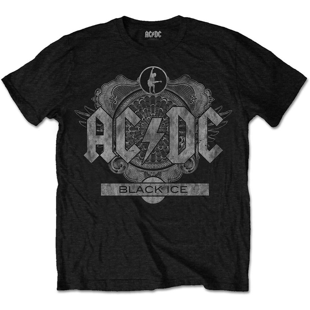 AC/DC Black Ice Slim Fit T-shirt Small Black Unisex T-Shirt XXL