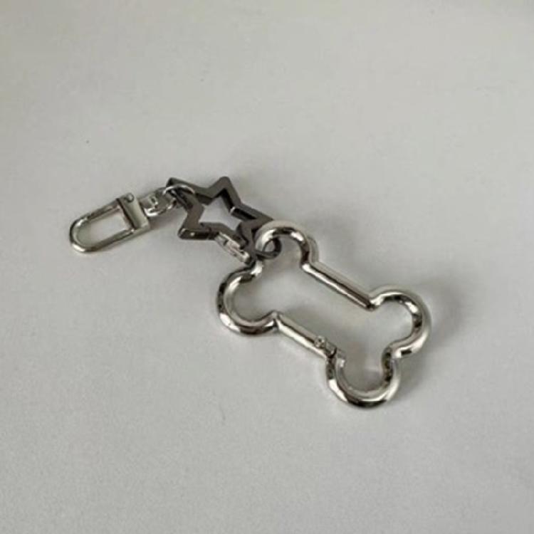 Hollow Keychain Charm Fashionable Key Ornament Fashion Key Holder Unique Keyrings Unisex Key Adornment Alloy Texture