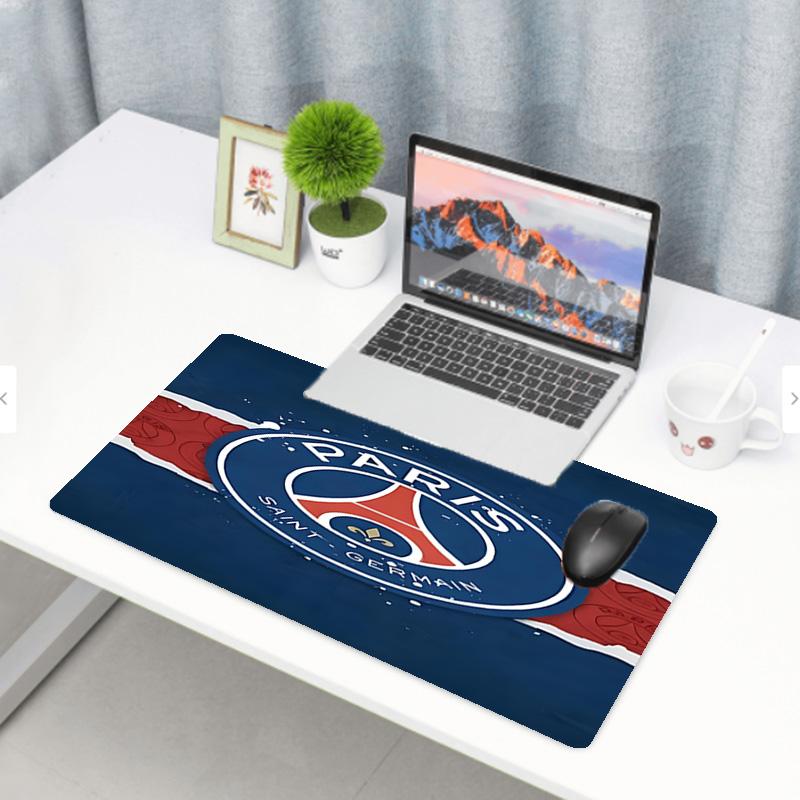 Paris Saint Germain Print Mouse Pad, Anti‑Slip Desktop keyboard Mat, for PC Laptop Gaming Working Daily Use, Cool Festival Birthday Gift