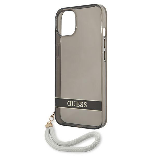 Guess Guhcp13Shtsgsk Iphone 13 Mini 5,4 Czarny/Black Hardcase Translucent Strap