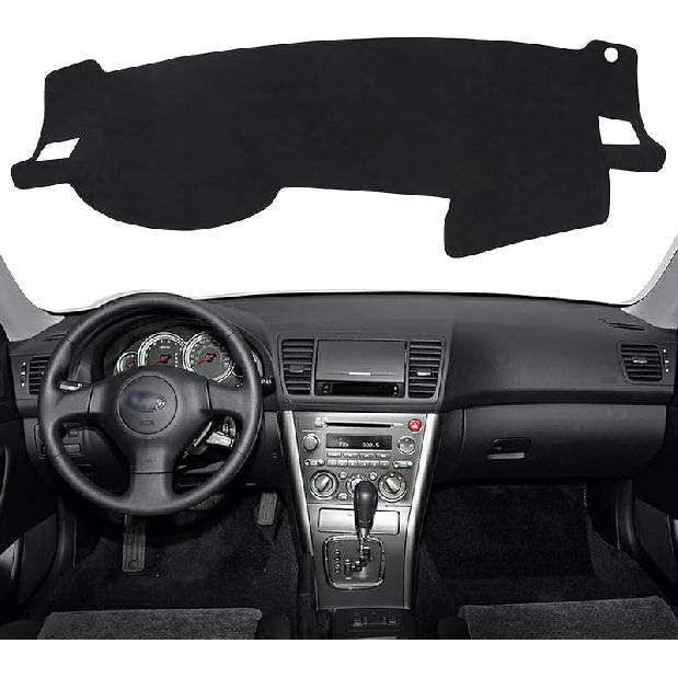 Dashboard Cover Mat For Subaru Legacy Outback Accessories 2005-2009 Anti-Slip Dash Cover Mat Sunshade Glare UV Rays Protector (Black) чёрный