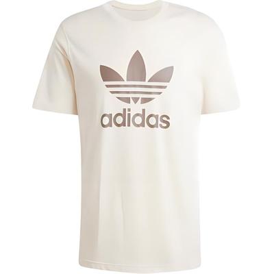 T-shirt Homme Manches Courtes Doux Confortable Logo Trefoil Adicolor Originals Hauts Blanc Magique JD0538