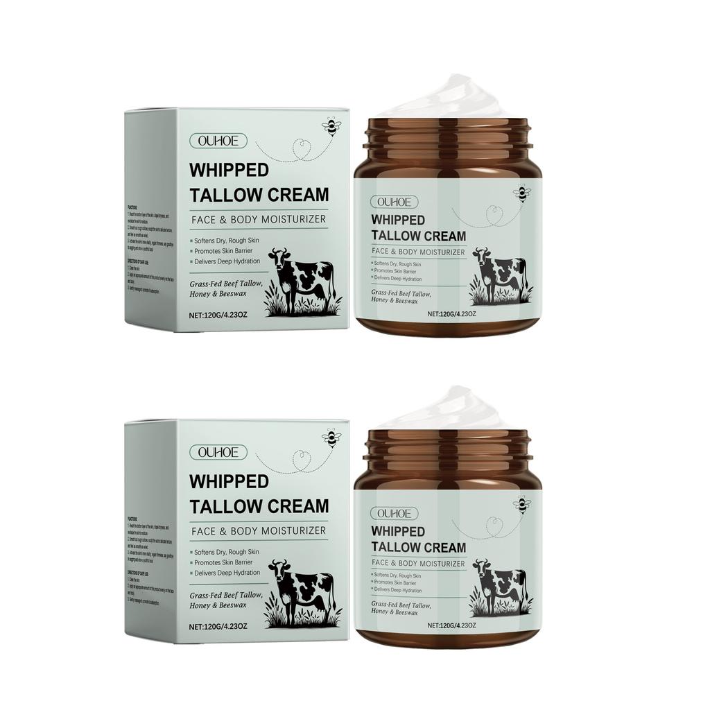 Aufgeschlagene Talgcreme Tiefennährend Fältchen mildern Anti-Aging Aufhellend Verbessert Trockenheit Natürliche Talg-Gesichtsfeuchtigkeitscreme