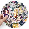 Demon Slayer 50 Pcs Chibi Style Stickers Cute Kawaii Anime Cartoon Decals For Guitar Stationery Journal DIY Decor For Anime Fans