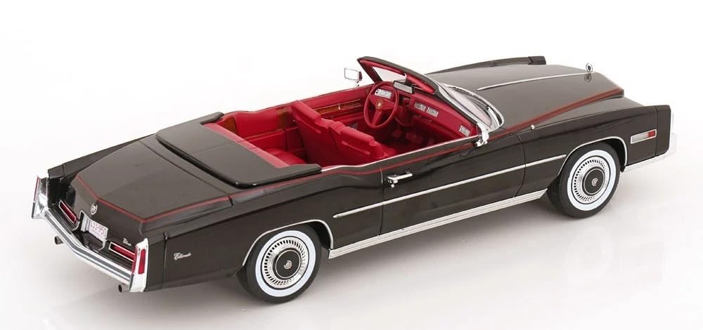 MCG Cadillac Eldorado Convertible 1976 Black Diecast 1/18 [Used]