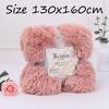 Elegant Super Soft Home Textile Fluffy Rug Long Shaggy Faux Fur Throw Blanket Bed Sofa Blanket