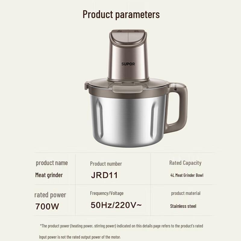 SUPOR ZMD Electric Meat Grinder CN Plug (adapter Included)