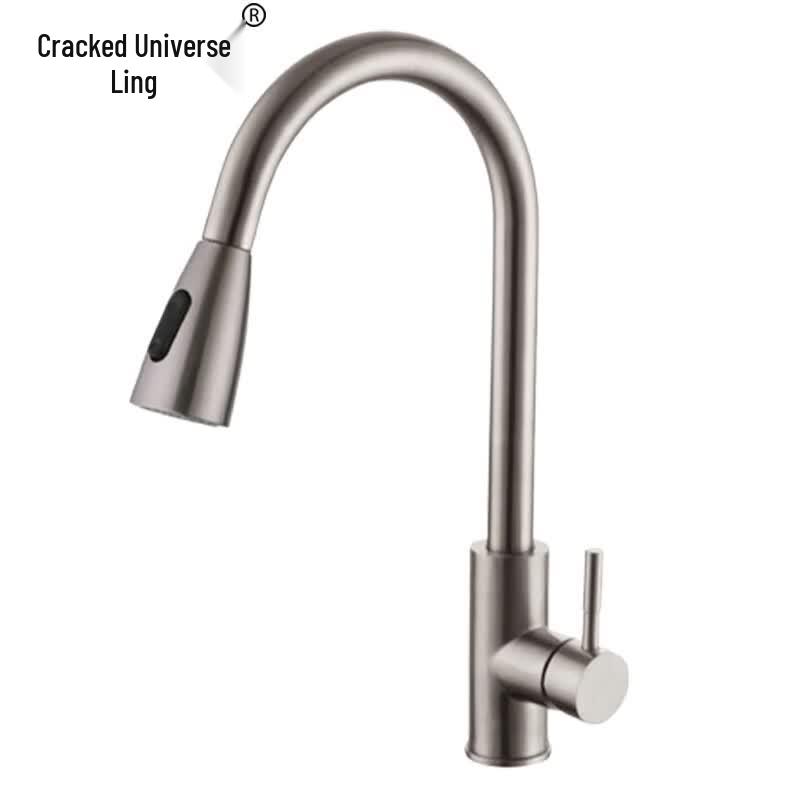304 Stainless Steel Kitchen Pull-Out Faucet