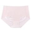 Seamless Ice Silk Underwear for Women No Show Invisible Panties with Breathable Cotton Crotch Ultra Thin High Waist Briefs Skin-Friendly Underpants