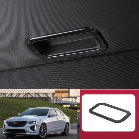Черная Стальная Рамка-Отделка Ручки Люка Крыши Для Cadillac CT4-V CT4 2020-2025