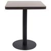 VidaXL Table de bistro Marron foncé 60x60 cm MDF