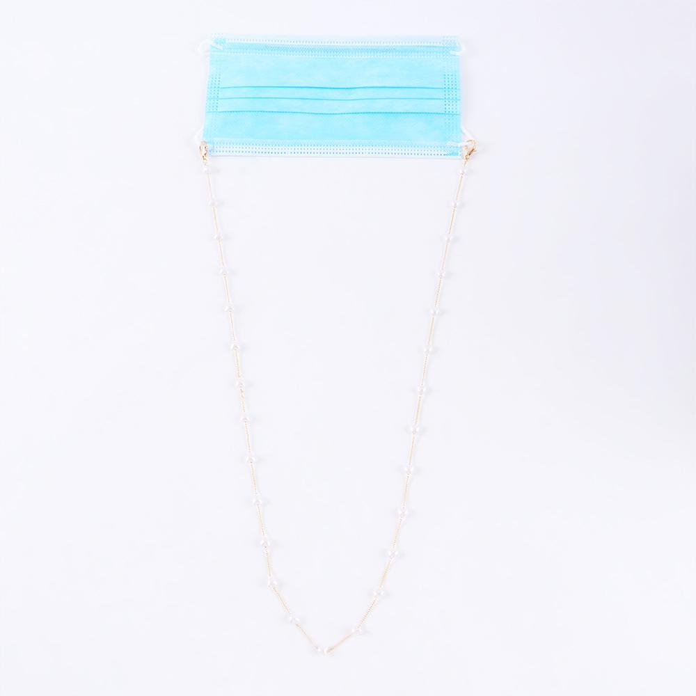 Metal Anti-lost Eyewear Jewelry Pearl Chain Face Mask Necklace Reading Glasses Chain Glasses Clips
