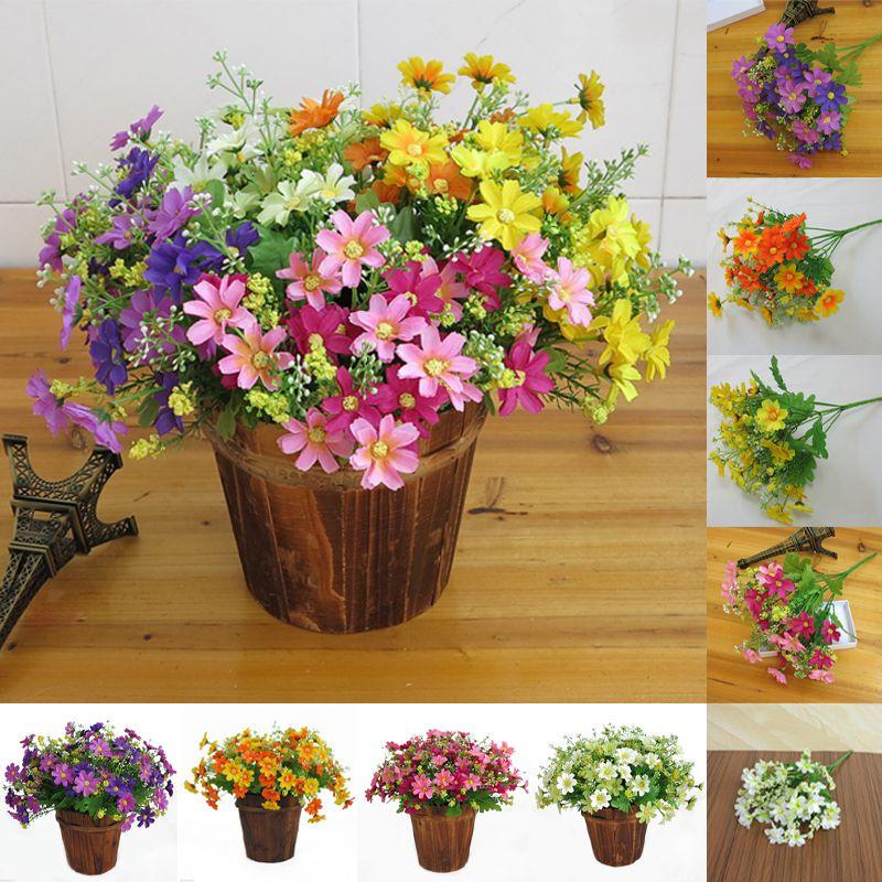 Stunning 28-head Artificial Chrysanthemum Daisy Bouquet For Weddings And Events