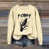 Women's Fashion Casual Long Sleeve Loose Printed Sweatshirt