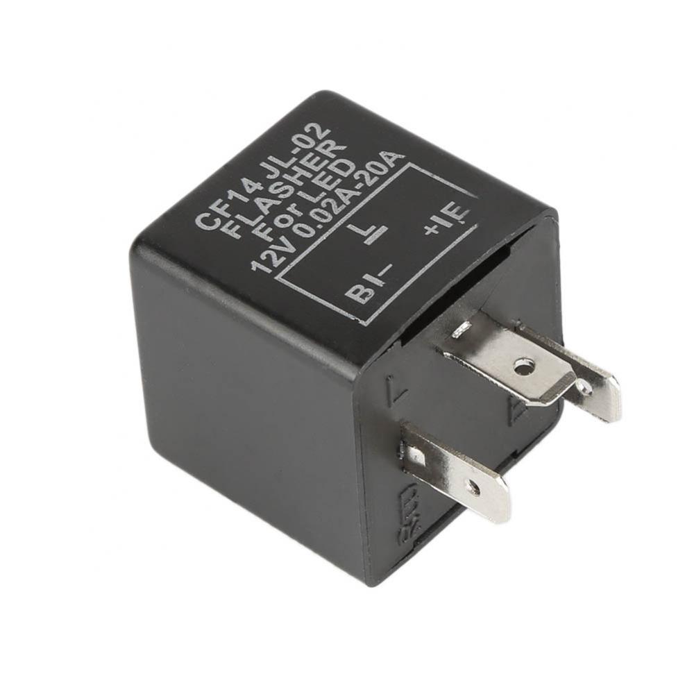 

12 В 3-контактный регулируемый светодиодный мигающий реле, мощное реле сигнала поворота, универсальные автомобильные аксессуары