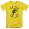 26 Rocky Italian Stallion Horse T Shirt Mens Licensed Boxing Movie Balboa Yellow Unisex T-Shirt