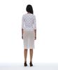 Partimento Woman Pwc Lace Trim Overlay Midi Skirt_White