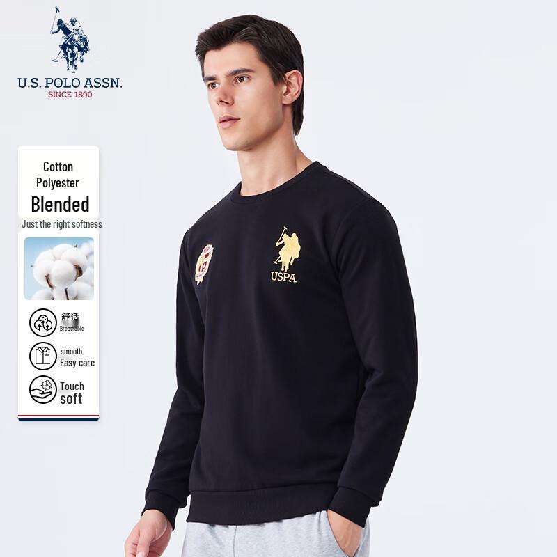 U.S. POLO ASSN. Men's Round Neck Long Sleeve Sweatshirt