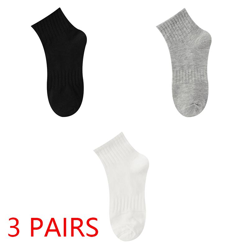 1/3 Pairs Woman Socks Solid Color Female Breathable Cotton Lady Ankle Socks Casual Fashion Students Girls Short Socks