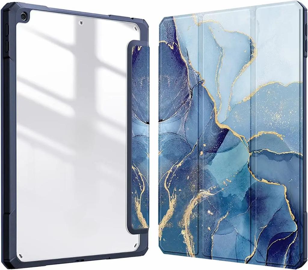 For iPad 10.2 Protective Case with Pen Slot, Acrylic Tablet Cover, Air 4/5