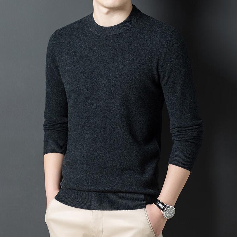TUCANO Men's Classic Solid Color Long Sleeve Knit Sweater