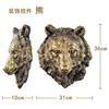 Golden Bear Wall Hanging Simulated Animal Sculpture Animal Head Ornament Brown Bear Background Wall Home Decoration