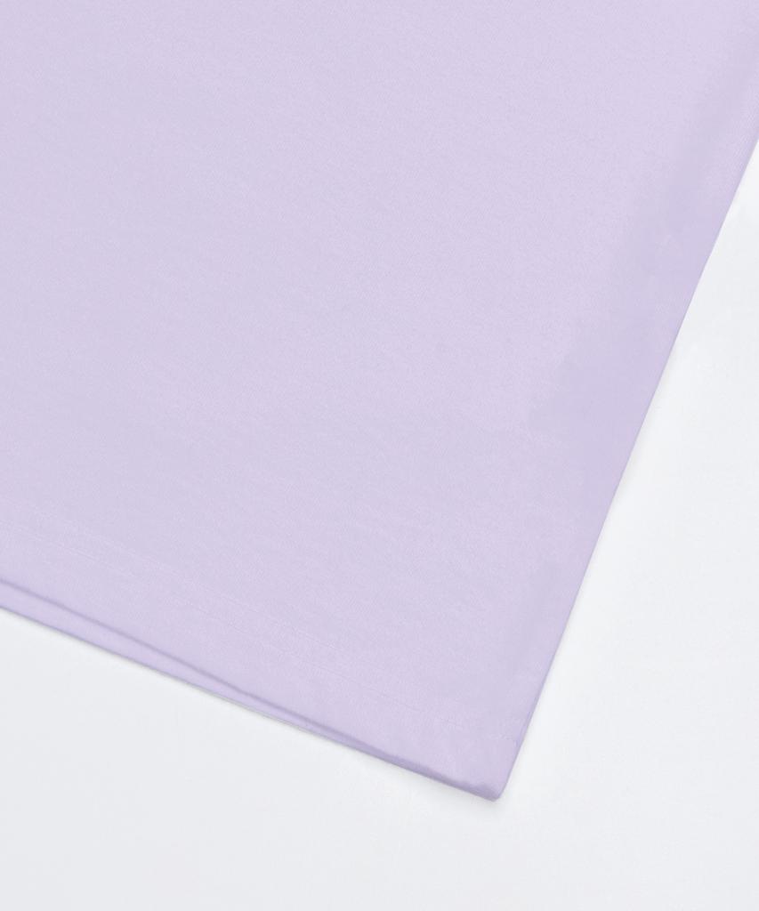 PAGESIISII Star Glory Day Printed Short Sleeve T-Shirt Violet